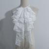 Victorian Layered Ruffle Lace Detachable Jabot Faux Collar Necktie For Renaissances Costumes Party Outfit Accessories
