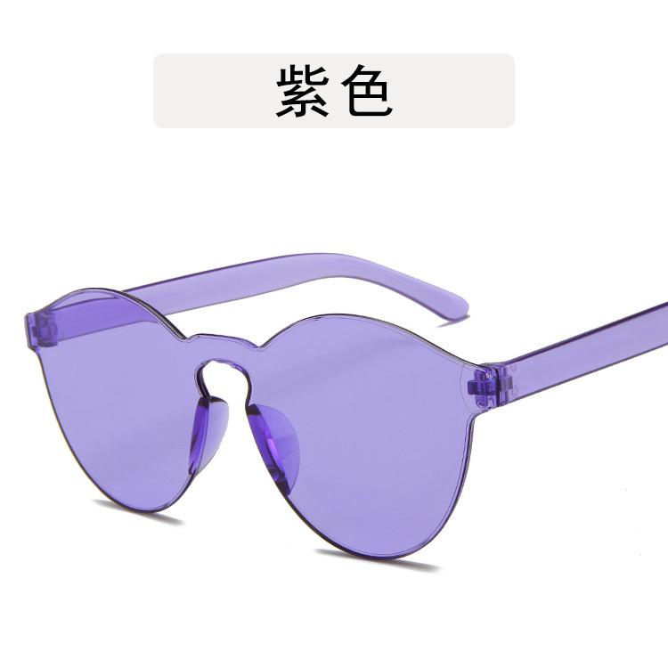 Candy Color Stylish Female Sunglasses European American Style Oval Shape Women Sun glasses Model Show Sunglasses for Women