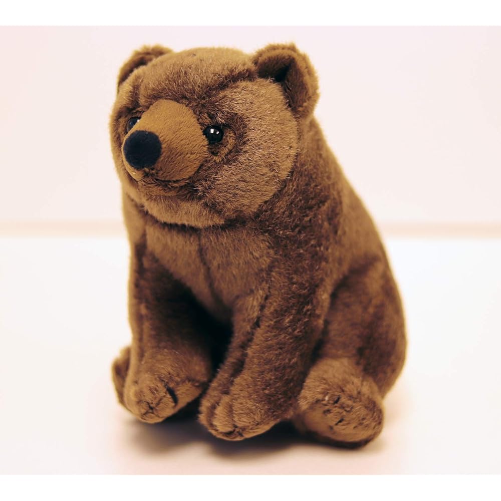 Yoshitoku Riku's Friends Brown Bear Plush Toy 30cm Soft Stuffed Animal