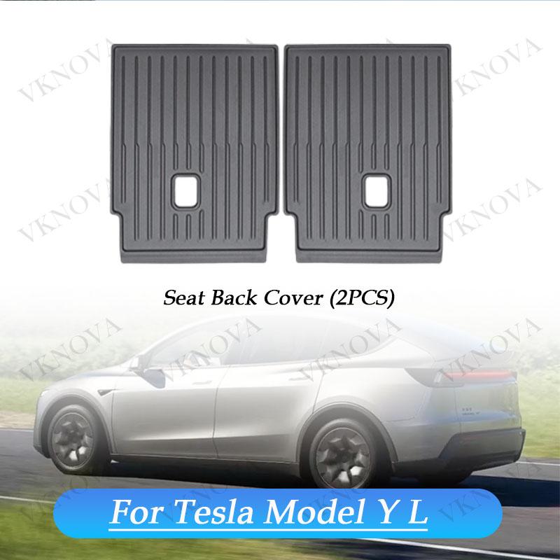 For Tesla Model Y L 2026 Rear Seat Backrest Protective Pad Trunk Mat Anti-Kick Pad Car Interior Accessories Model YL Cargo Liner