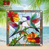 2D Flat Acrylic Featuring A Canary and Floral Decoration , Use No Batteries/Electricity Needed, Unique Indoor/Outdoor Decoration , Multipurpose