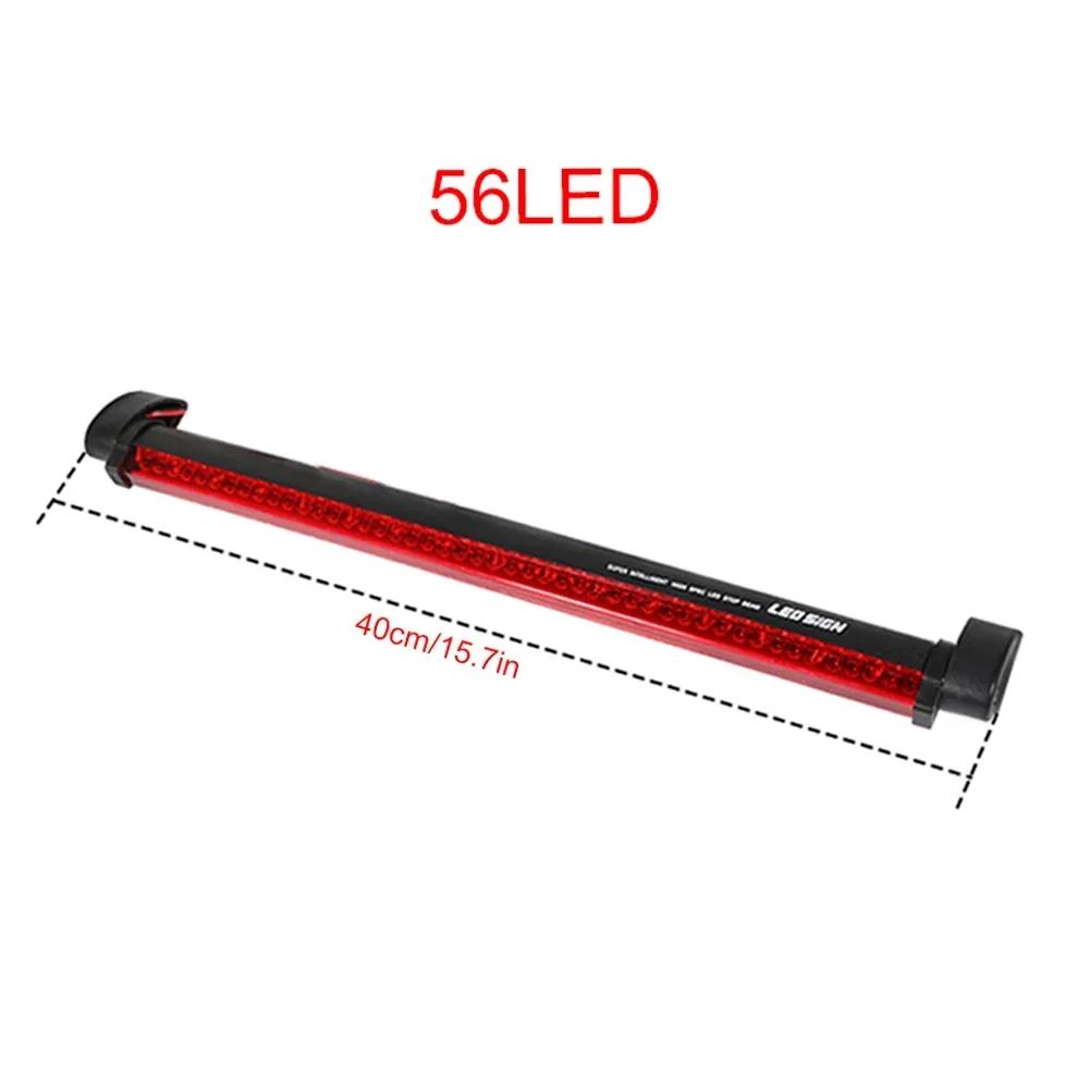 14/24/32/40/48/56/60 LED Universal Modified High Mount Brake Light - 12V Red High Brightness Car Rear Glass Tail Light 1pcs
