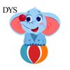 Decorative Party Scene Accents Cute Elephant Switch Sticker, PVC Waterproof Light Decal, Protective Cover for Safe Electrical Surround Stickers