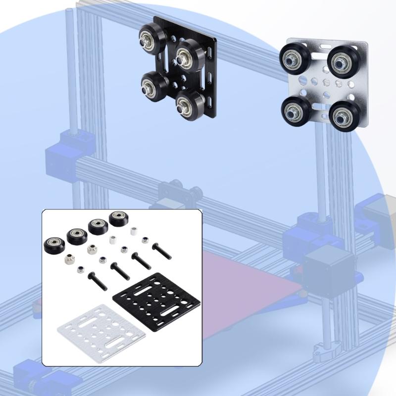 Durability V Wheel V Gantry Plate for Smooth Motion Enhances Stability in 3D Printer Framework Machinery Easy Installation