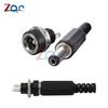 10PCS DC Power Connector Pin 2.1x5.5mm Female Plug Jack + Male Plug Jack Socket Adapter