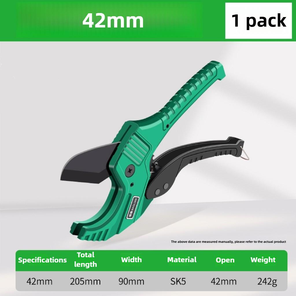 Ratcheting PVC Pipe Cutter Manual PPR Tube Cutting Tool SK5 Aluminum Alloy Fast Cutting