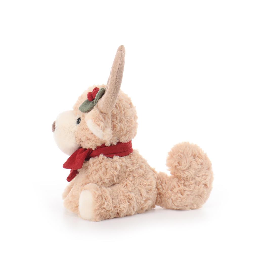 Apricot Lamb Sweet Christmas Elk Plush Toy for Soft and Fluffy Sweet Christmas Elk for Girls and 24cm Kids, Cute, Boys,