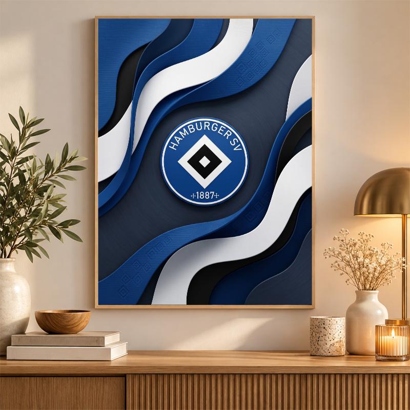Hamburger SV Football Diamond Painting Kit 5D Full Drill DIY Diamond Mosaic Wall Art Home Decor