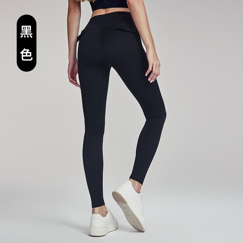

Брюки для йоги с эффектом подтяжки бедер и формированием ягодиц, женские нюдовые облегающие тренировочные брюки для бега, с высокой талией, для фитнеса и живота XL чёрный