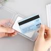 Cute Cartoon Card Cover Fashion Card Bag Bank Credit Card Holder Plastic Student ID Bus Card Pass Holder with Keyring Chain