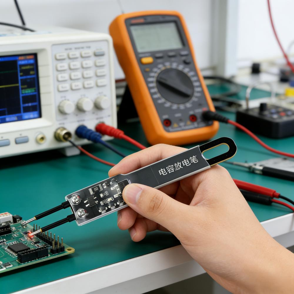 1000/5000UF large capacitor discharge pen, AC/DC high-voltage discharge maintenance and testing tool, adjustable pin spacing