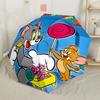 Tom And Jerry Sweet Outdoor Automatic Umbrella Compact 8-Rib Design Compact Design for Women/Men Fashion Lovers Wedding Party Gift