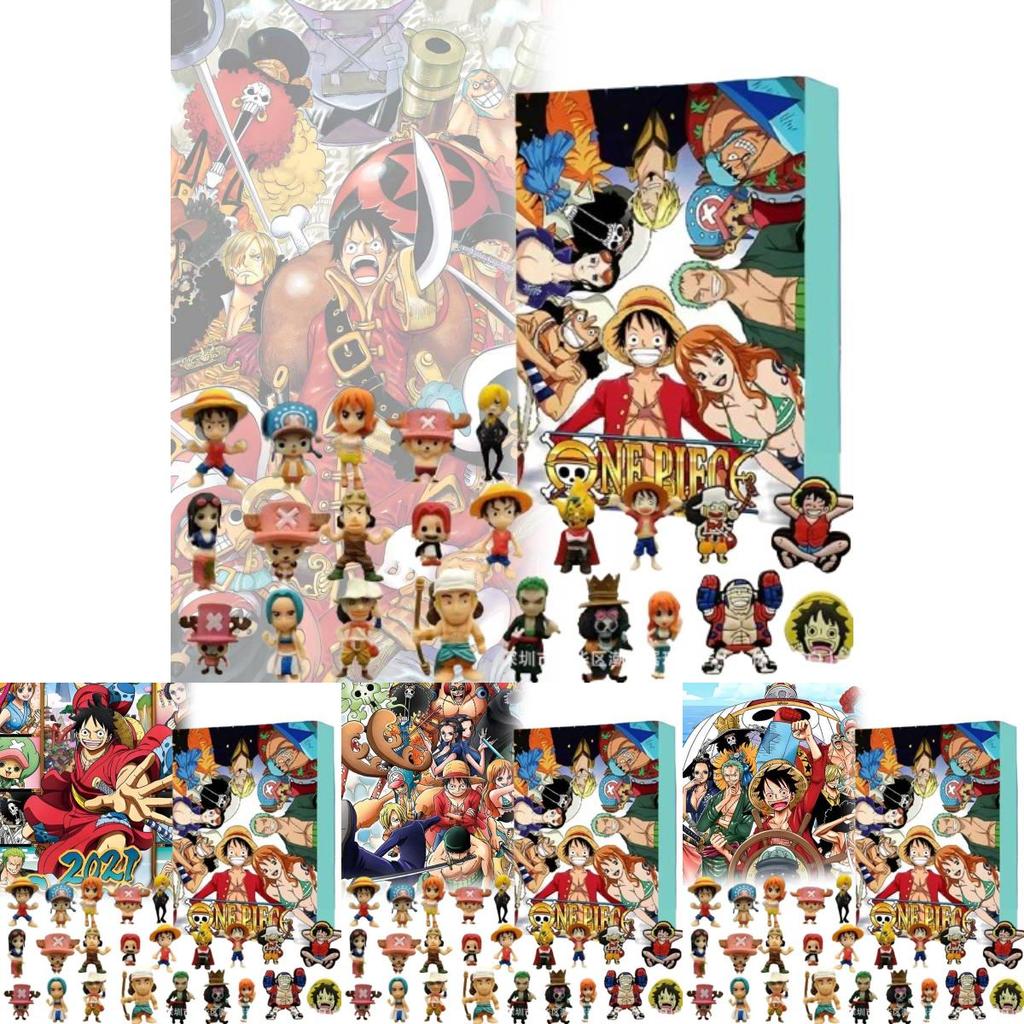 Charming One Piece Luffy Pvc Figurine Blind Box Advent Calendar Gift For Kids