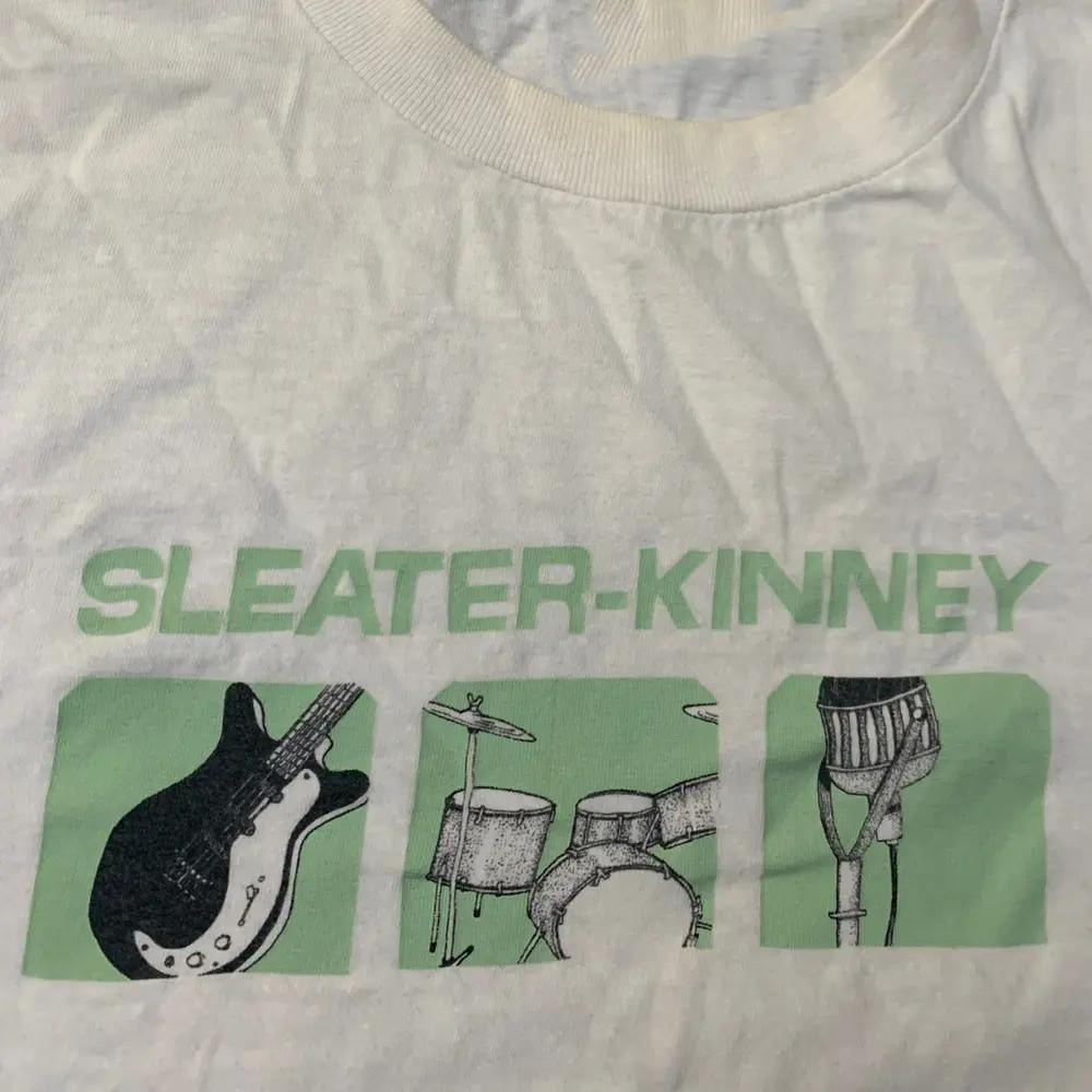 Новая Популярная Белая Футболка Sleater-Kinney Хлопок Полный Размер Унисекс Футболка XL