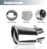 Universal Car Auto Exhaust Muffler Tip Stainless Steel Pipe Chrome Trim Modified Car Rear Tail Throat Liner Accessories