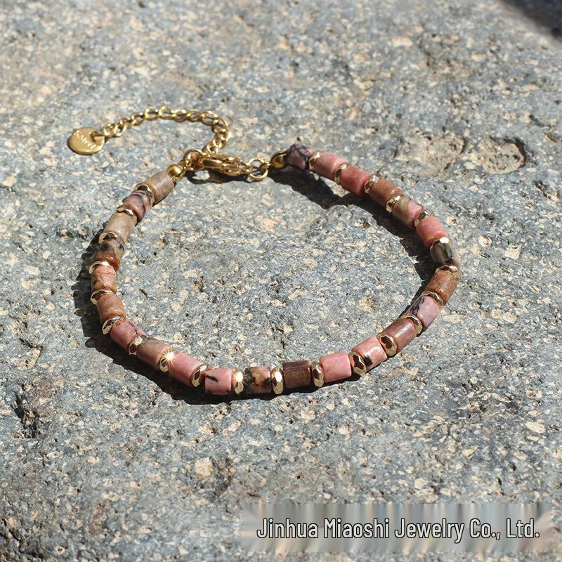 

Богемский браслет из круглых бусин амазонита - Европейская и американская женская модная бижутерия