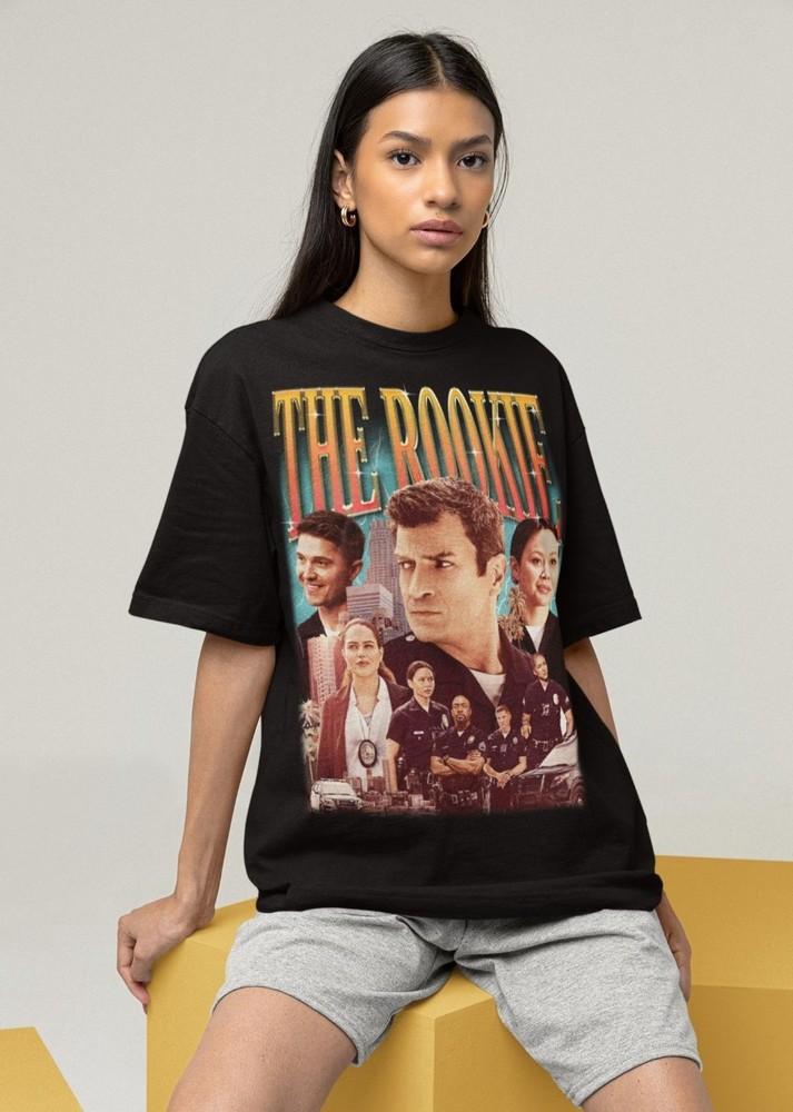 The Rookie Tv Show Merch Men039;s Black T-shirt Tee Unisex T-Shirt XXXL