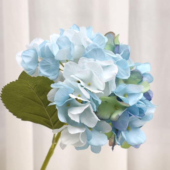 14,5 Zoll Große Künstliche Hortensienblume mit Langem Stiel Real Touch Hortensien Künstliche Blumen für Heimparty-Dekoration Florale Arrangements Hochzeits-Tischdekoration