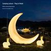 Solar-Powered Moon Lamp for Garden and Yard - Waterproof Decorative Outdoor Light
