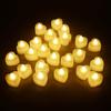 24Pcs Flameless LED Tealight Tea Candles Wedding Light Romantic Candles Lights for Birthday Wedding Party Decorations