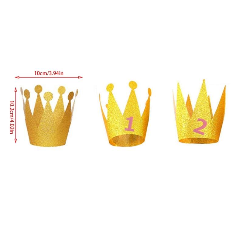 Gag Gift for Kids&Adults 1 Set Birthday Crown Ornaments Kids Party Favor Toys Creative Supplies Halloween Supplies