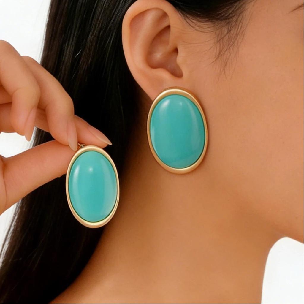 Personalized Oversized Geometric Circle Earrings - Trendy, Versatile Nightclub Fashion Jewelry