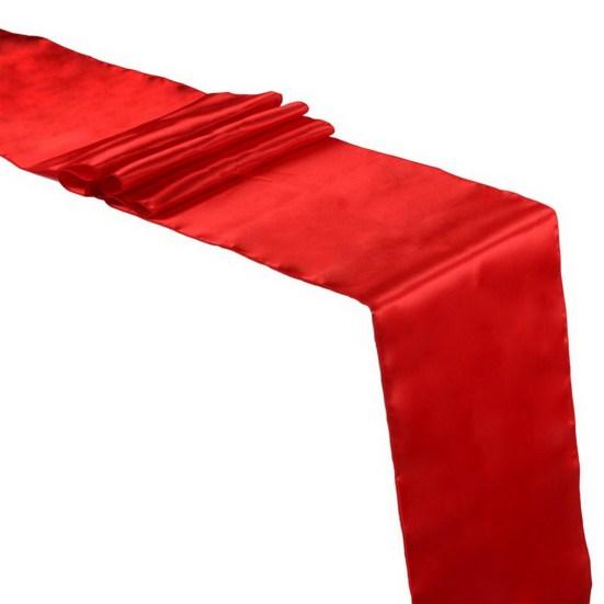 Table Runner Long Rectangle Smooth Fabric Machine Washable Solid Color Party Table Runner Wedding Banquet Supplies