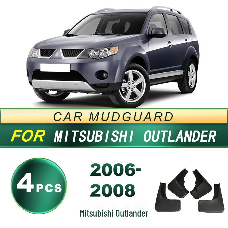 06-08 Mitsubishi Outlander Soft Rubber Mudguard Tire Flaps - Car Accessory Upgrade