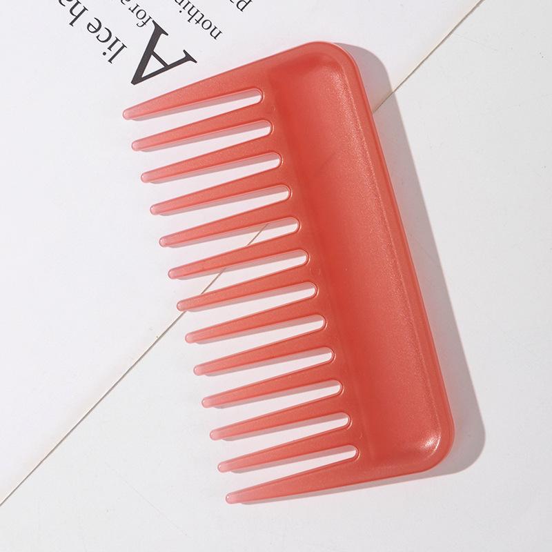 Rectangular Wide Tooth Comb Plastic Flat Combs Hair Massage Smoothing Hairdressing Styling Tool