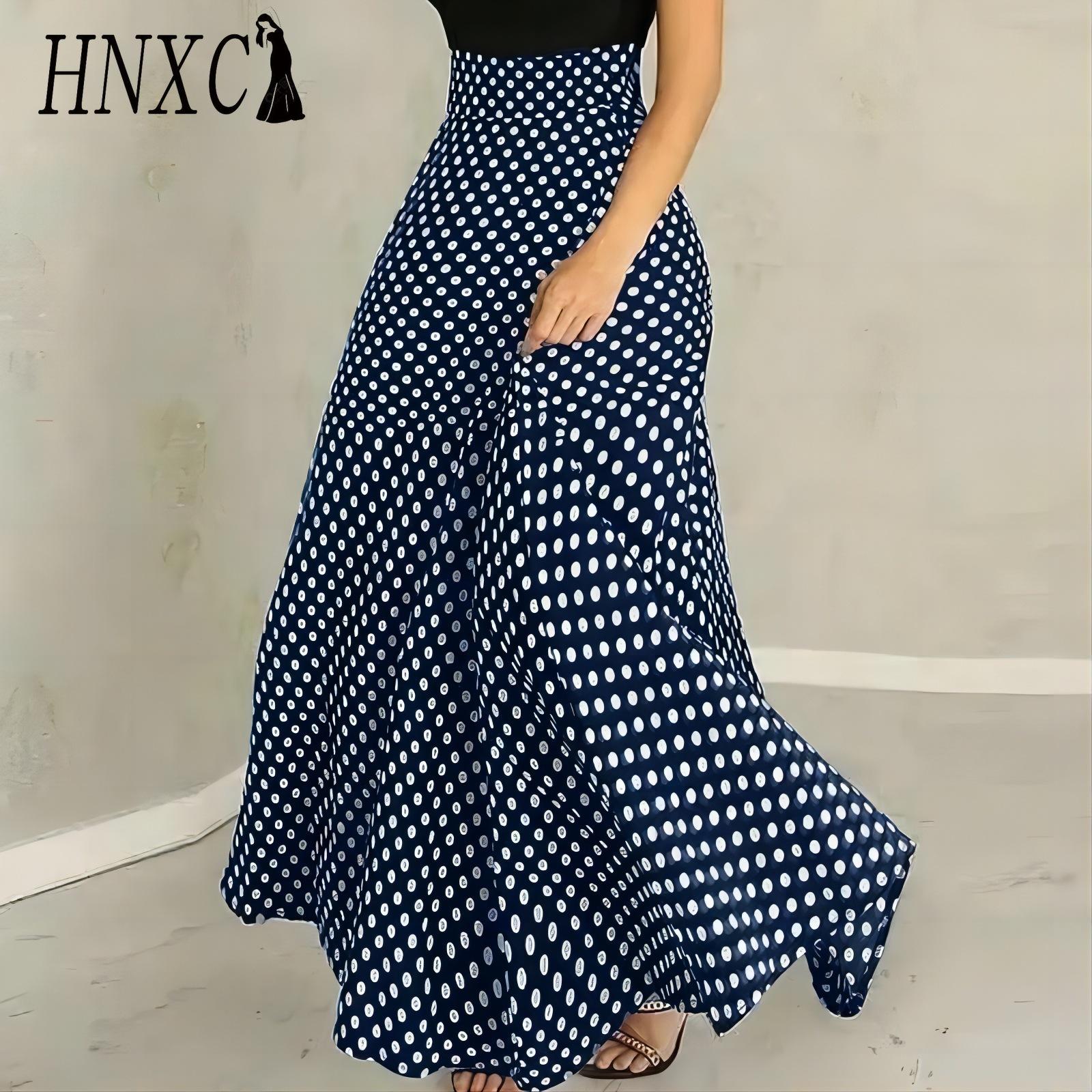 

HNXC Женская Модная Повседневная Летняя Весенняя Юбка XXXXXL темно-синий