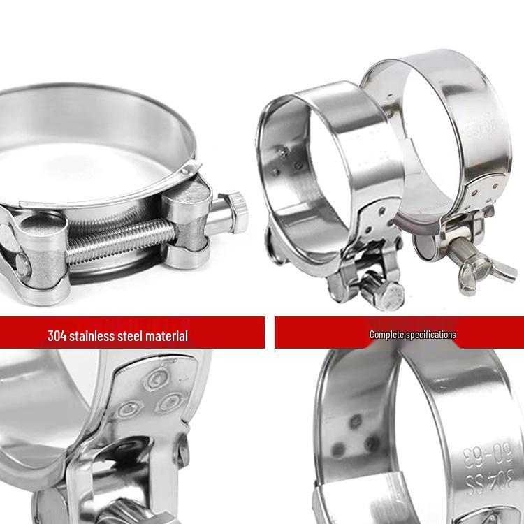 Heavy Duty 304 Stainless Steel European Style Pipe & Hose Clamps
