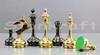 StonKraft Brass Chess Piece/Coin Pawn Man (Gold, 3.75 inches, Newest)
