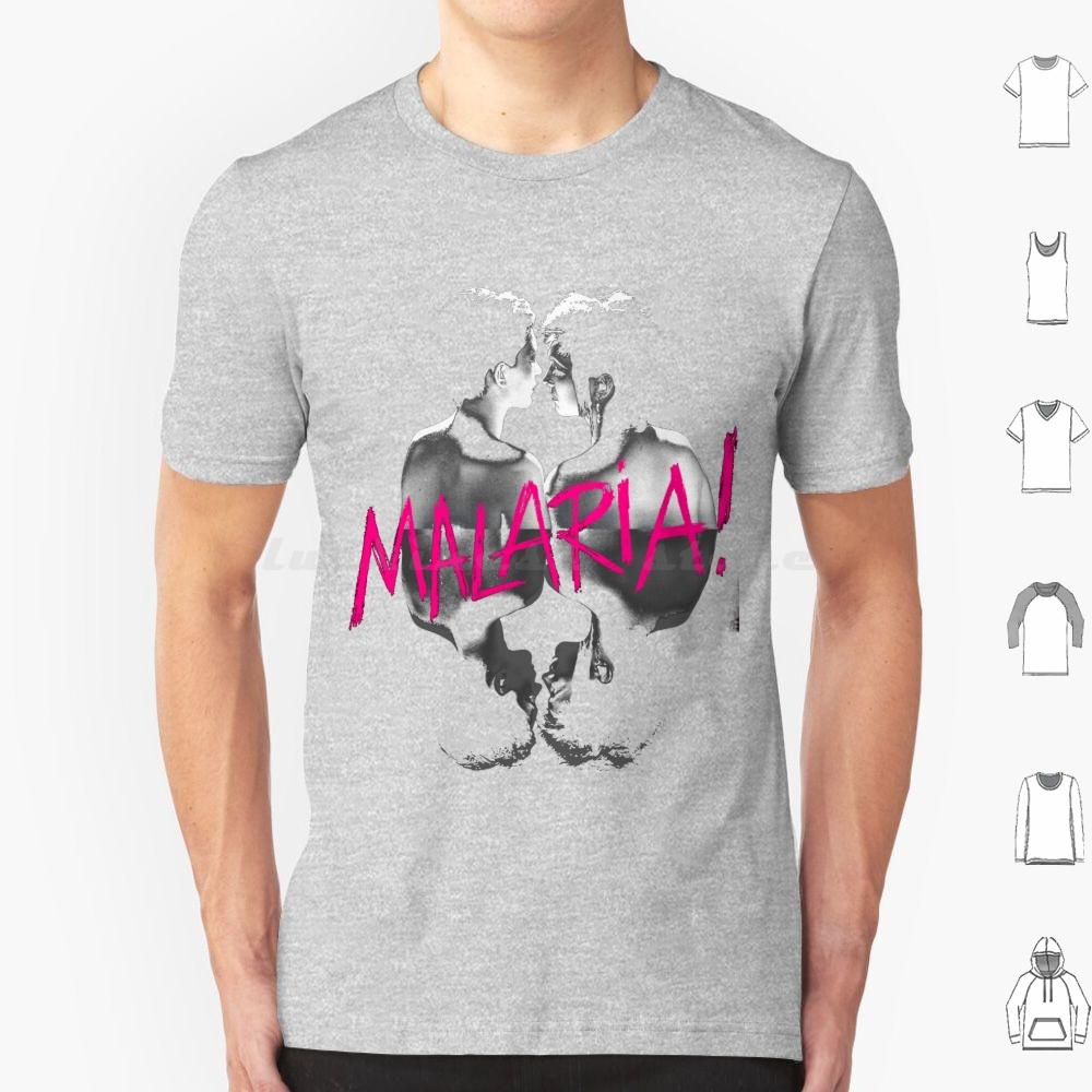 Malaria T Shirt Cotton Men Women DIY Print Neue Deutsche Welle Malaria 80s Industrial Metal Punk Post Punk Gothic Dark Black