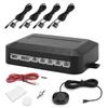 Qiilu Parking Sensor, Black Parking Sensor Reverse Radar Kit Warning Sound Indicator Probe System