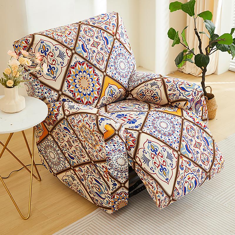 Recliner Slipcovers 4-Pieces Sofa Covers Couch Chair Cover Non Slip Reclining Furniture Protector Sofa Covers for Living Room