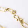 Marie-Helene de Taillac K18 engraved eight hook link chain Bracelet Yellow GoldUsed