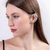 Bellissimo Elegante Ear Cuff da Elfo Fatato Vintage Foglia Fiore Filo di Alluminio Intrecciato Senza Foro Clip-On Orecchini Gioielli Cosplay da Donna