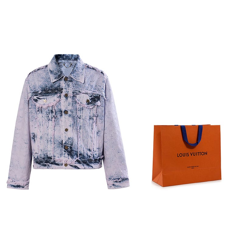 Louis Vuitton SS23 Denim Jacket Men's Light Purple 1AB4TB