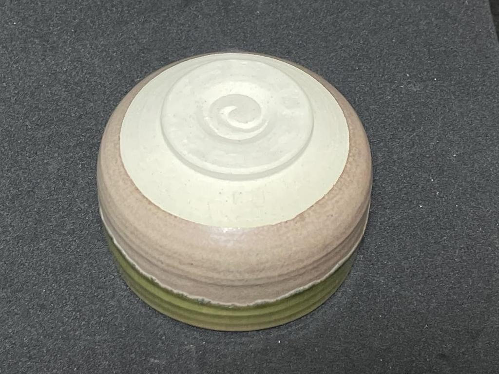 Ale-net Matcha Bowl, W12.5 x D12.5 x H8cm, Oribe Kinzoku Kiln-Carved, Mino Ware, Made in Japan