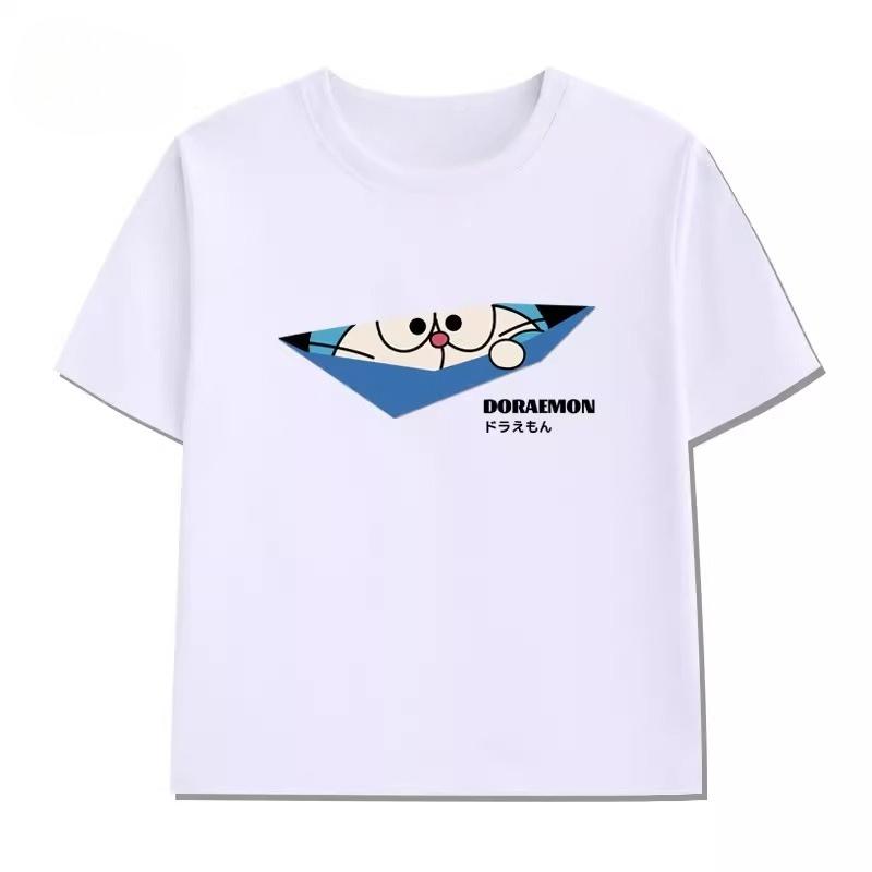 Potdemiel Summer New Doraemon Boys and Girls T-Shirt 100