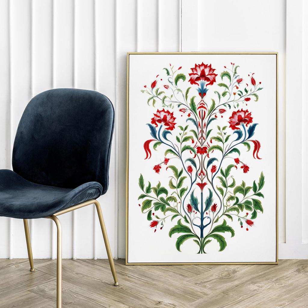 Affiche botanique folk