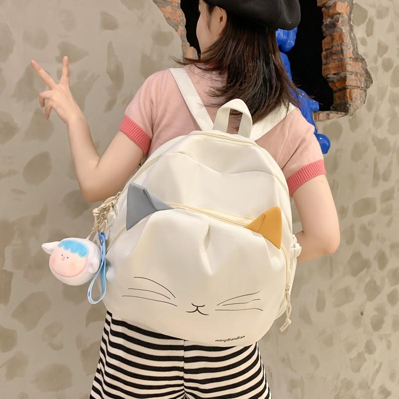 Adorable Soft Girls' School Backpack With Cartoon Design Perfect For Kindergarten Use