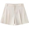 Breathable Solid Color Quick-Dry Mid-Rise Casual Shorts Women Shorts 162637509-2