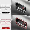 For Toyota Prius 2016 2017 2018     Real Soft Carbon Fiber Sticker LHD RHD Car Door Interior Handle Accessories