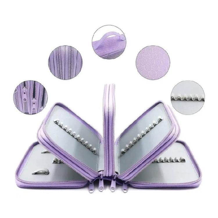 Neatly Organized 4 Level Pencil Holders With 72 Dedicated Slots Waterproof Cloth Fabric Stationeries Organizers Bag