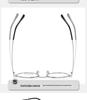 Ultra-light Retro Titanium Polygon Eyeglass Frames with Plano Lenses for Students