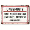 Vintage German Metal Sign Industrial Rustic Decor with Hanging Hook X Inch for Home Office Man Cave WeatherResistant