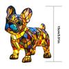 Dog Lamp Stained Resin Dog Tabletop Night Light Vintage Night Light Animals Sculpture for Bedroom and Living Room Decoration
