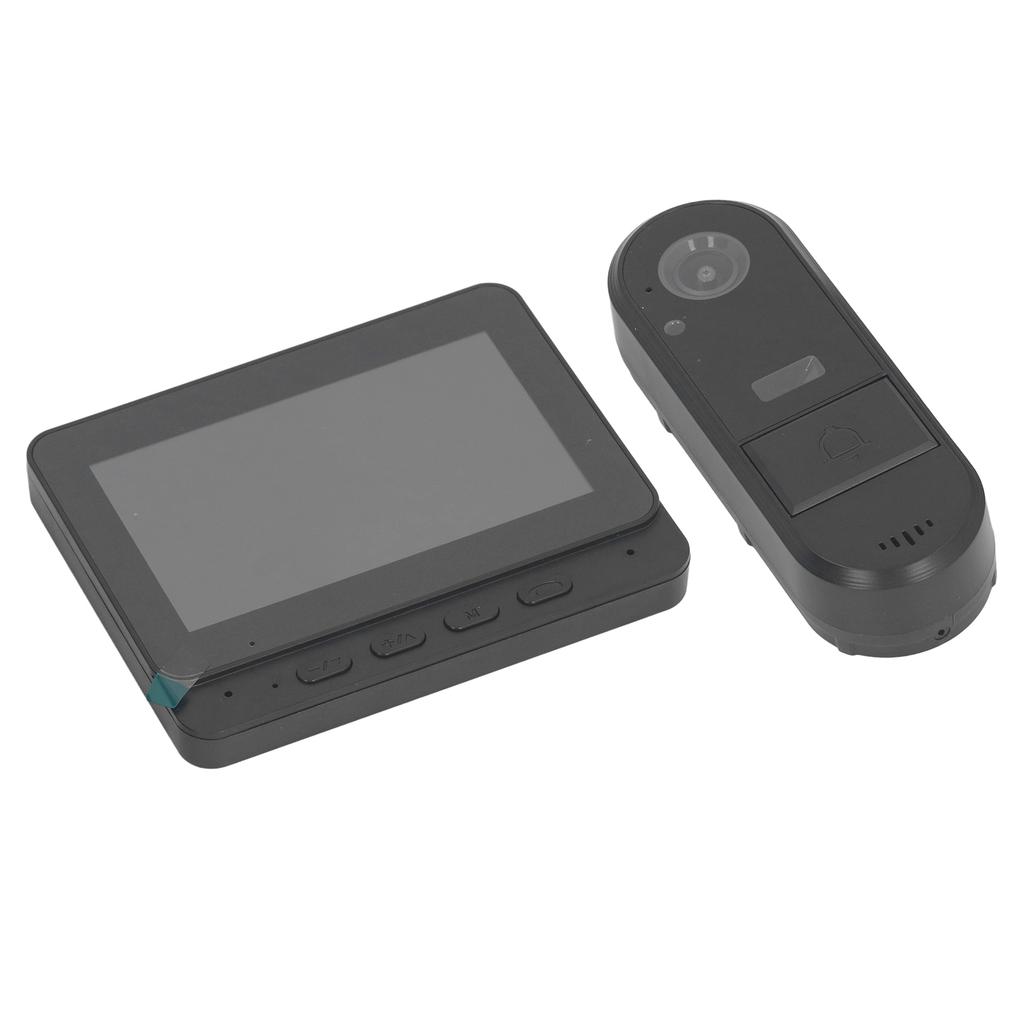 Video Doorbell WiFi 2 Way Intercom 8MP 1080P LED Night Vision Fill Light 170 Degrees  Viewing Angle Rechargeable with