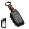 Premium Genuine Leather Key Case for Hyundai IX35, Sonata, Elantra, Verna, and Mistra - Protective Shell